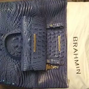 Brahmin Asher purse and matching checkbook wallet